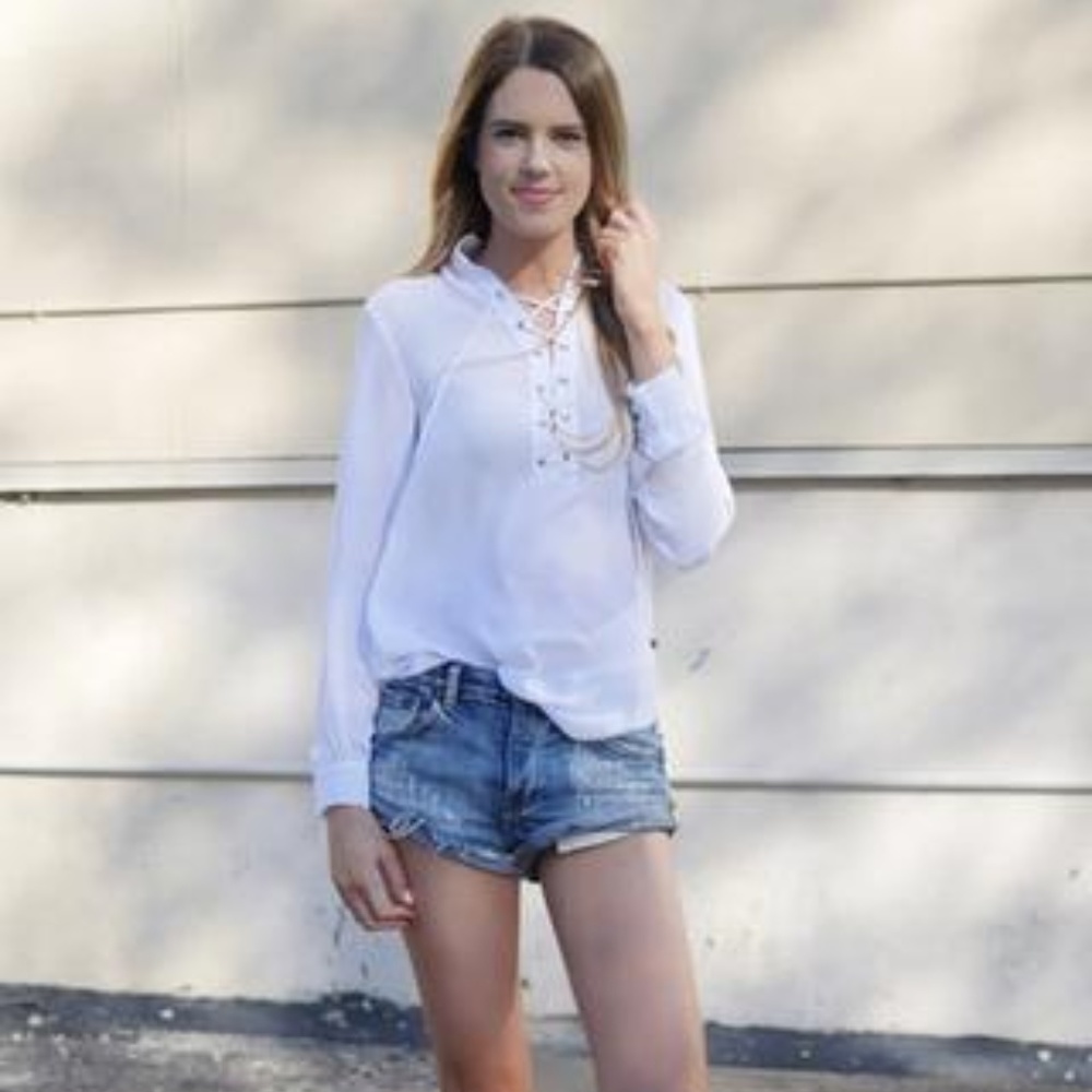 The Lexi Lace Up Top